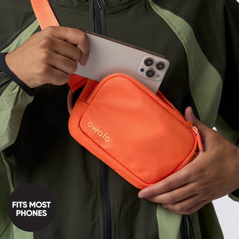The Daily Crossbody - Smooth Weave / Hot Stuff