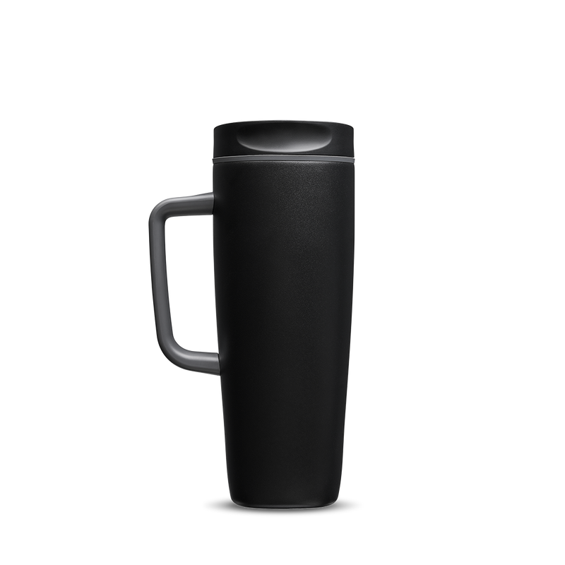 SmoothSip® Slider with Handle - Very, Very Dark / 24oz / Stainless Steel