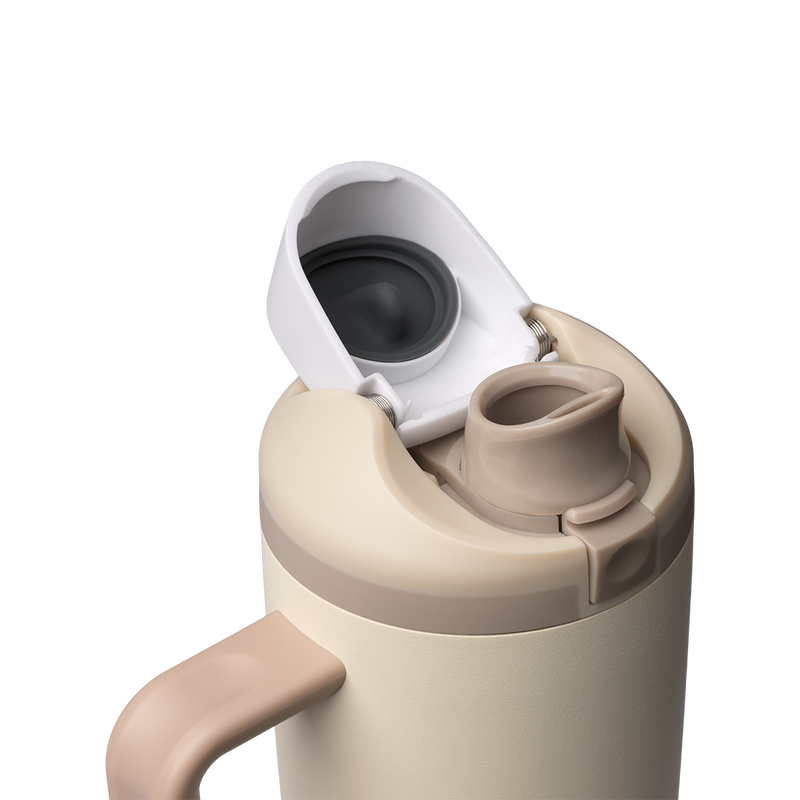 FreeSip® Tumbler - 30oz / Lightly Toasted / Stainless Steel