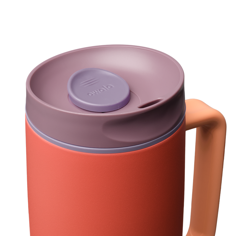 SmoothSip® Slider with Handle - Terracotta Sunset / 24oz / Stainless Steel