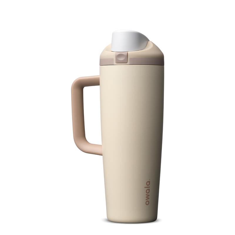 FreeSip® Tumbler - 30oz / Lightly Toasted / Stainless Steel