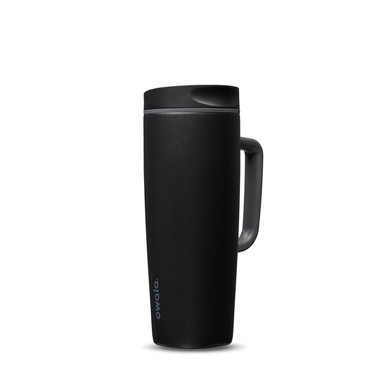 SmoothSip® Slider with Handle - Very, Very Dark / 24oz / Stainless Steel
