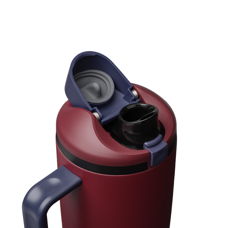 FreeSip® Tumbler - 40oz / Burgundy Bay / Stainless Steel