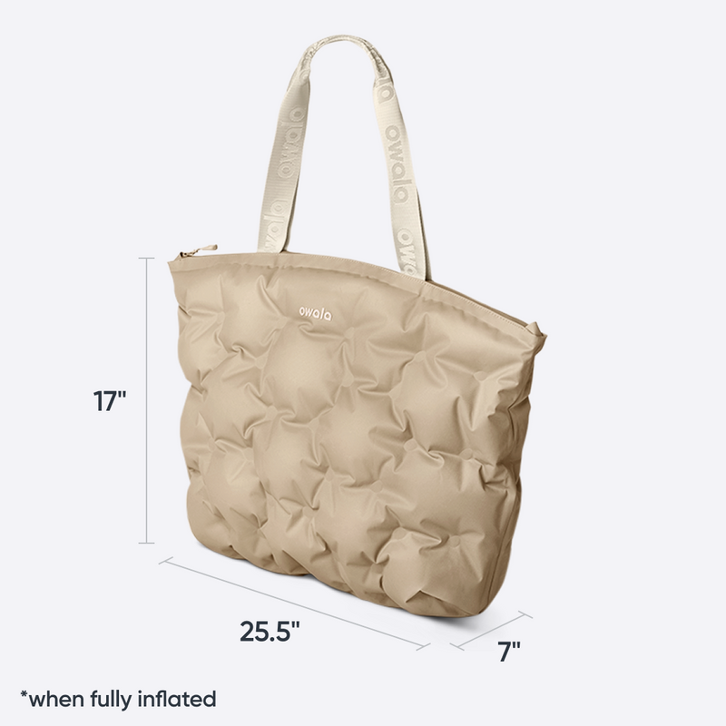 The Cloud Insulated Tote - Polyester / Beige Babe