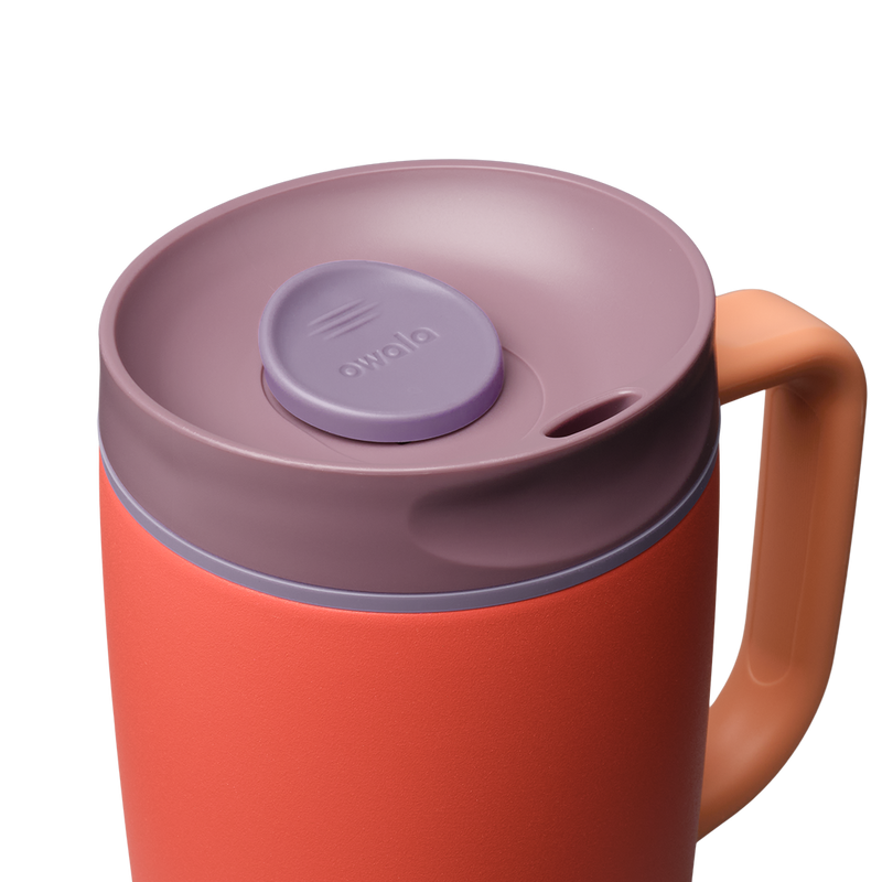 SmoothSip® Slider with Handle - Terracotta Sunset / 12oz / Stainless Steel