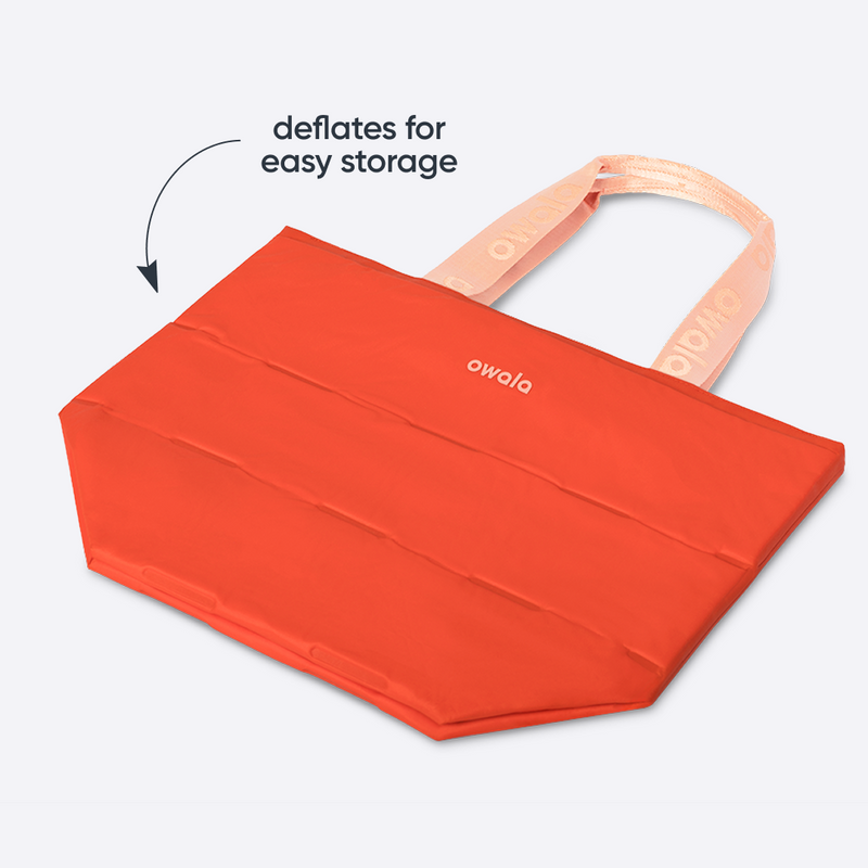 The Puffer Insulated Tote - Polyester / Hot Stuff