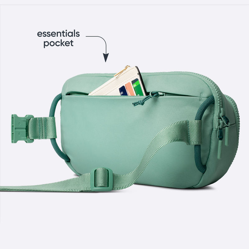 The All-Day Crossbody - Smooth Weave / Sea Glass