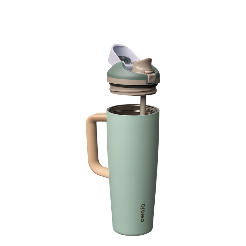 FreeSip® Tumbler - 30oz / Eucalyptus / Stainless Steel