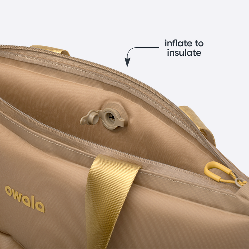 The Puffer Insulated Tote - Polyester / Sahara