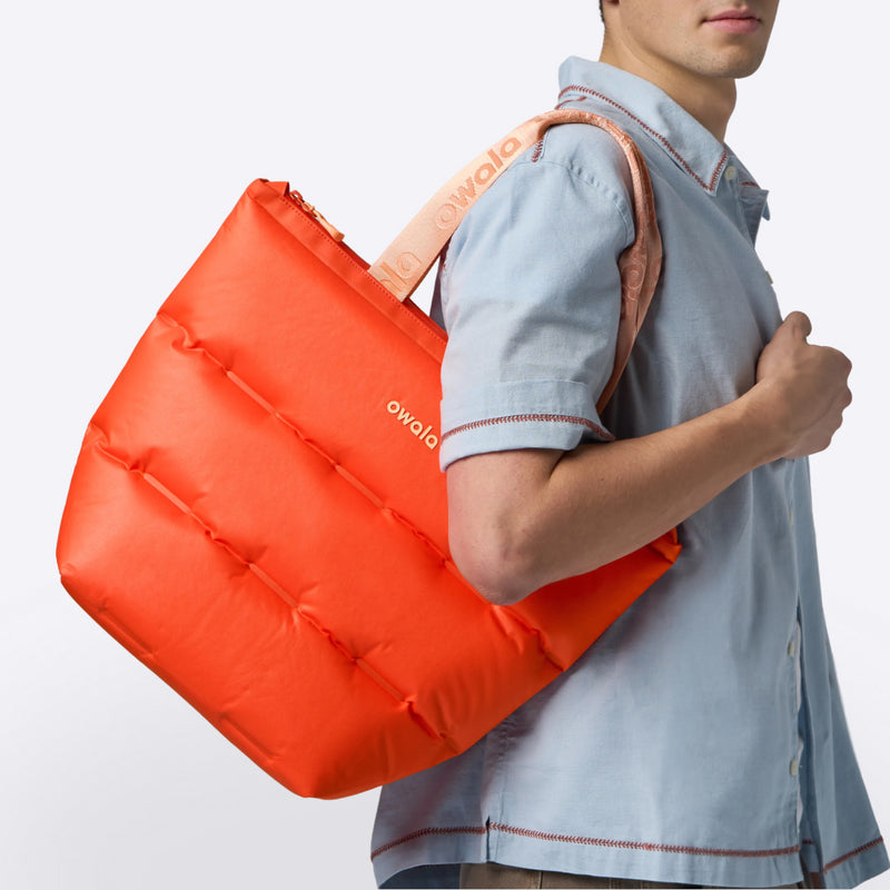 The Puffer Insulated Tote - Polyester / Hot Stuff