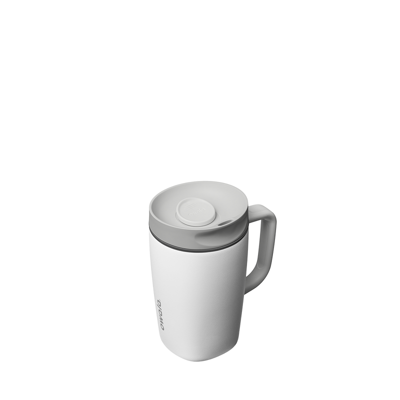 SmoothSip® Slider with Handle - Shy Marshmallow / 12oz / Stainless Steel