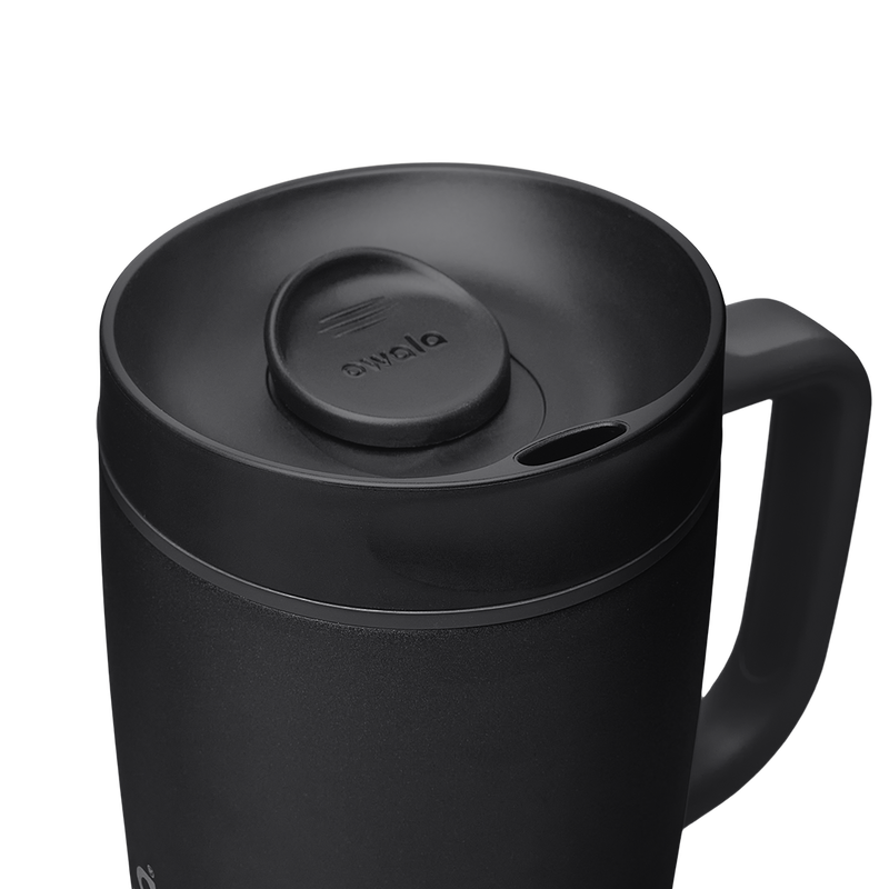 SmoothSip® Slider with Handle - Very, Very Dark / 12oz / Ceramic