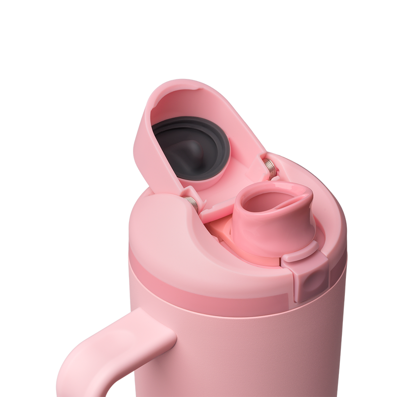 FreeSip® Tumbler - 30oz / Rose Quartz / Stainless Steel