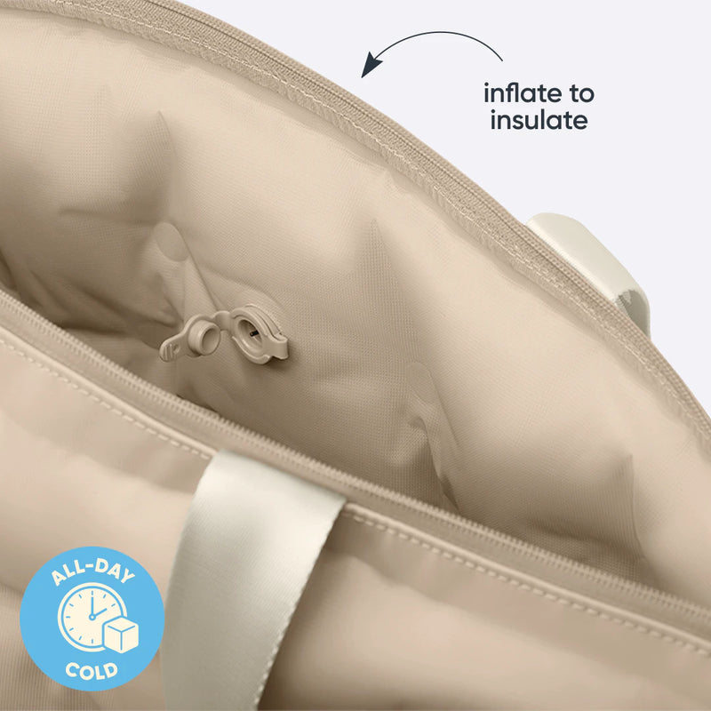The Cloud Insulated Tote - Polyester / Beige Babe