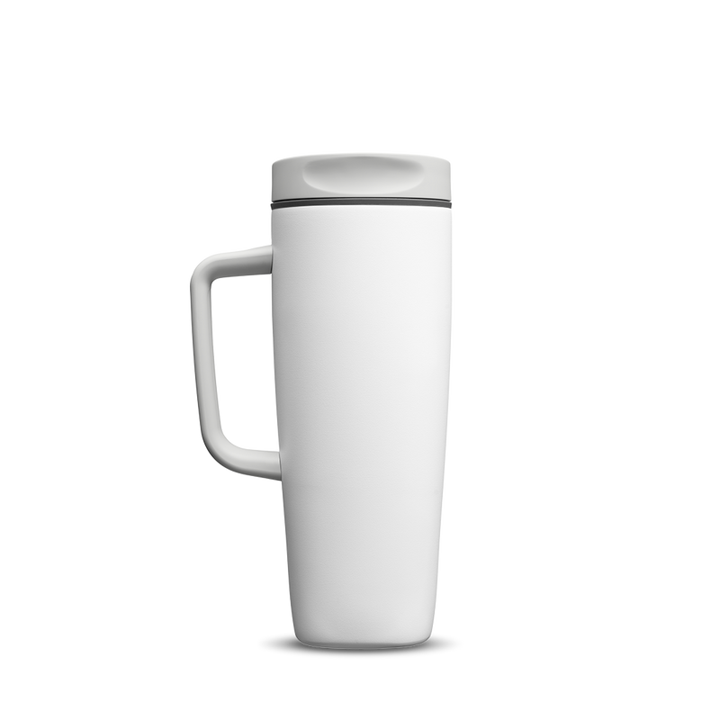 SmoothSip® Slider with Handle - Shy Marshmallow / 24oz / Stainless Steel