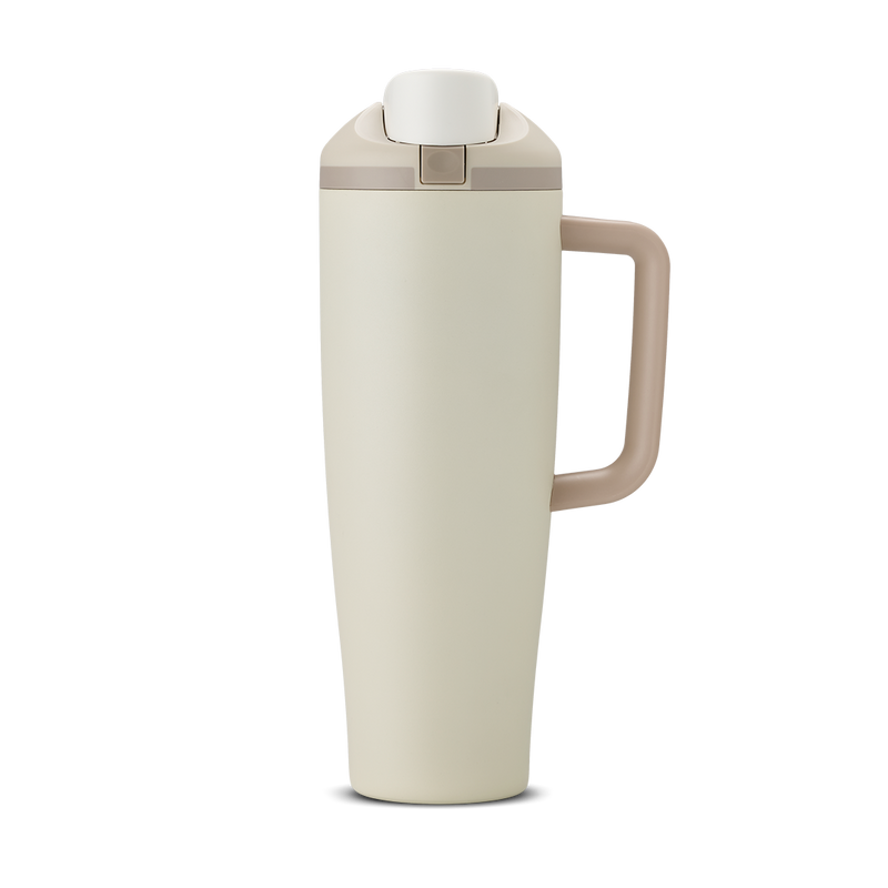 FreeSip® Tumbler - 40oz / Lightly Toasted / Stainless Steel