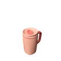 SmoothSip® Slider with Handle - Peach of Mind / 12oz / Stainless Steel