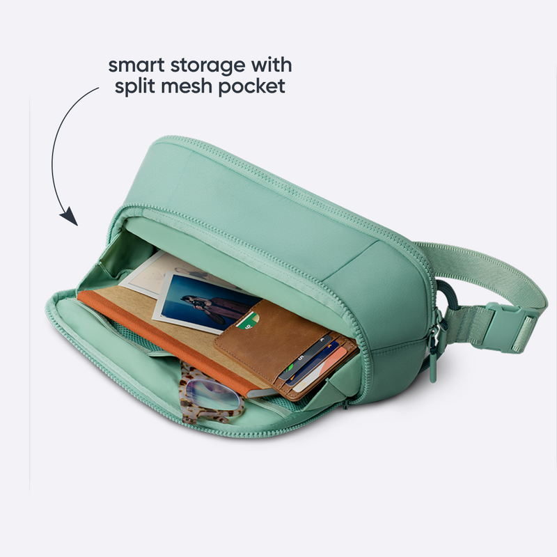 The All-Day Crossbody - Smooth Weave / Sea Glass