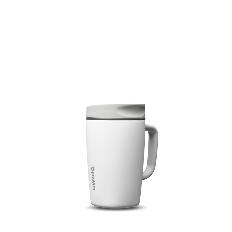 SmoothSip® Slider with Handle - Shy Marshmallow / 12oz / Stainless Steel