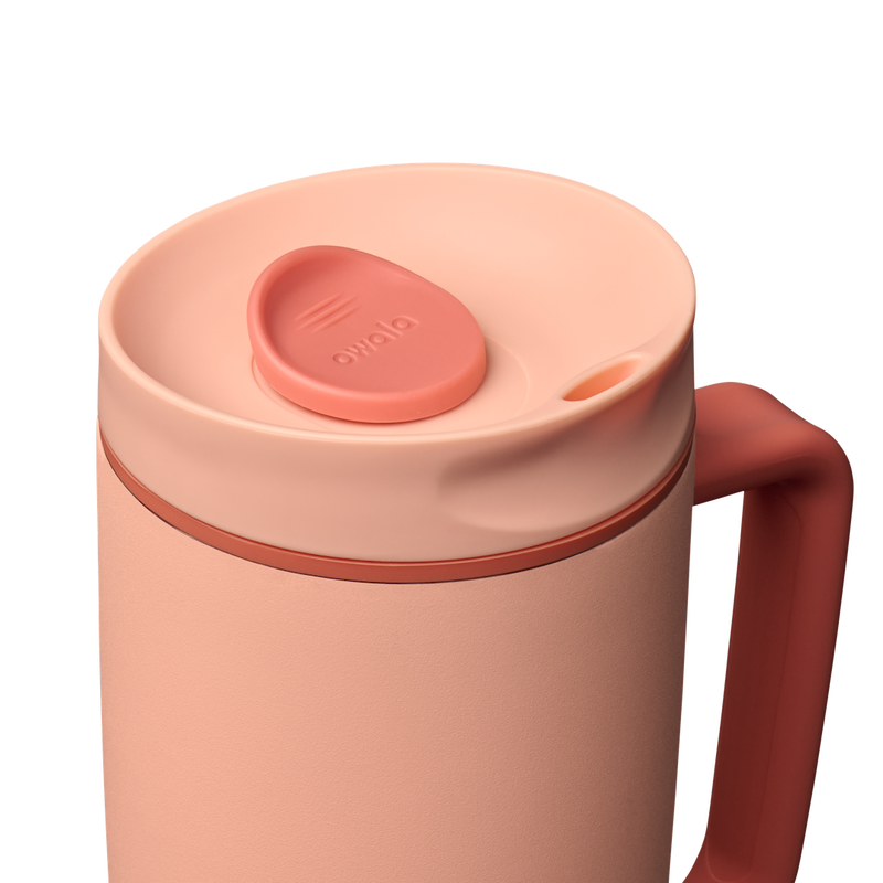 SmoothSip® Slider with Handle - Peach of Mind / 24oz / Stainless Steel