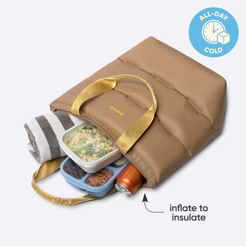 The Puffer Insulated Tote - Polyester / Sahara