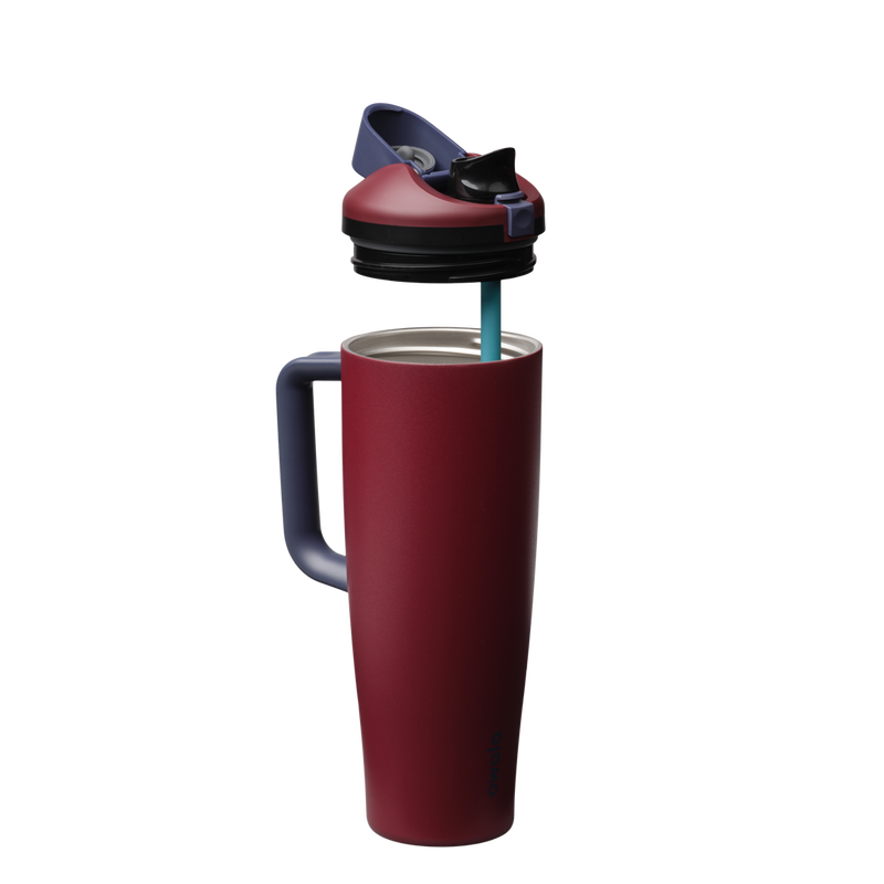 FreeSip® Tumbler - 40oz / Burgundy Bay / Stainless Steel