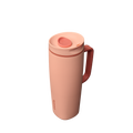 SmoothSip® Slider with Handle - Peach of Mind / 24oz / Stainless Steel