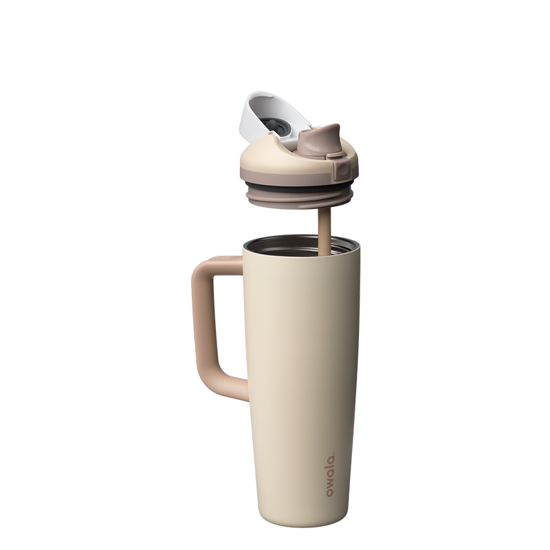FreeSip® Tumbler - 30oz / Lightly Toasted / Stainless Steel