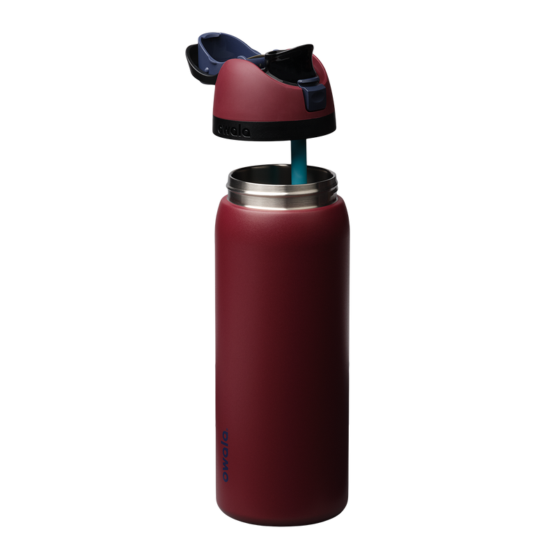 FreeSip® - Burgundy Bay / Stainless Steel / 32oz