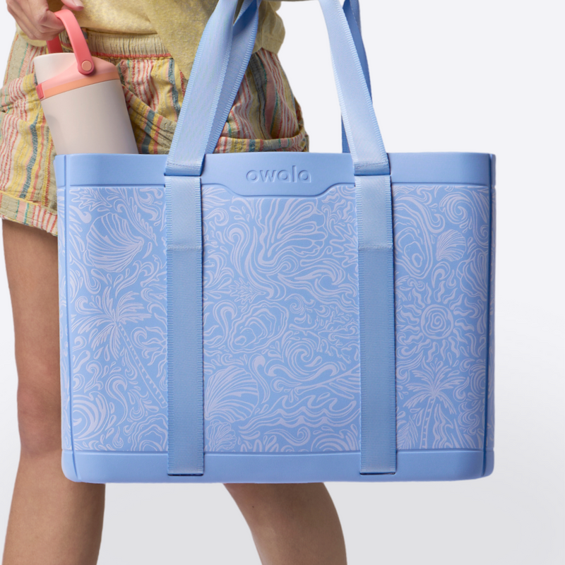 The Sun-Day Collapsible Tote - Coastal Queen / Collapsible