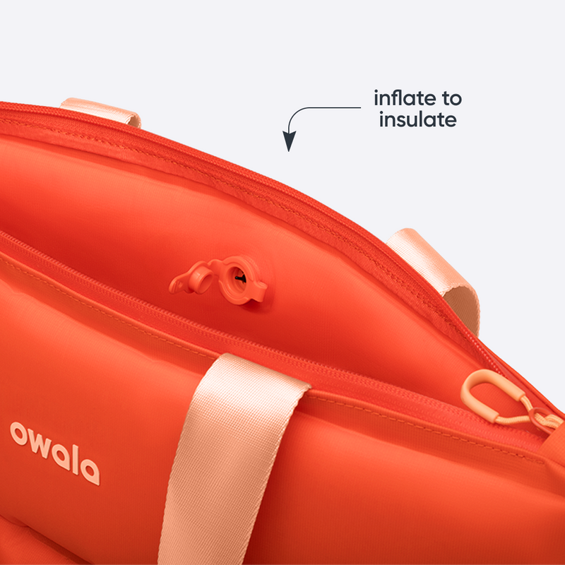 The Puffer Insulated Tote - Polyester / Hot Stuff