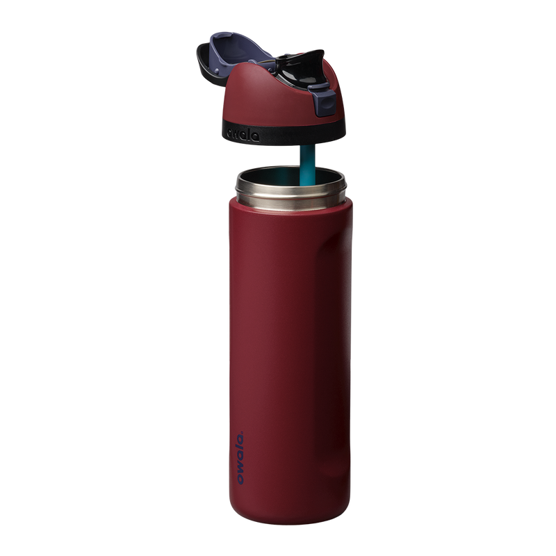FreeSip® - Burgundy Bay / Stainless Steel / 24oz