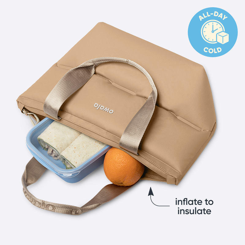 The Puffer Mini Insulated Tote - Polyester / Beige Babe