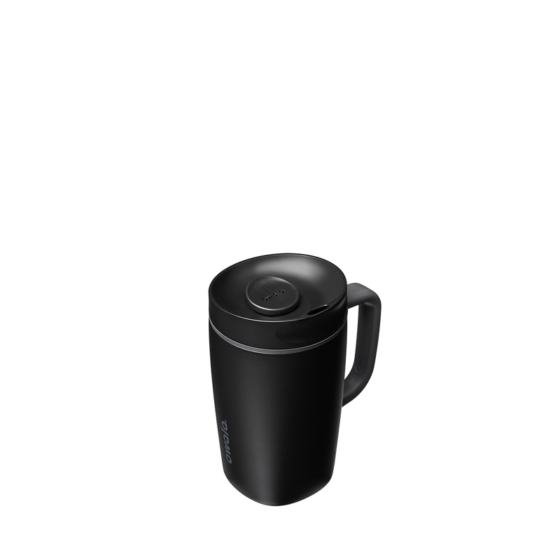 SmoothSip® Slider with Handle - Very, Very Dark / 12oz / Stainless Steel