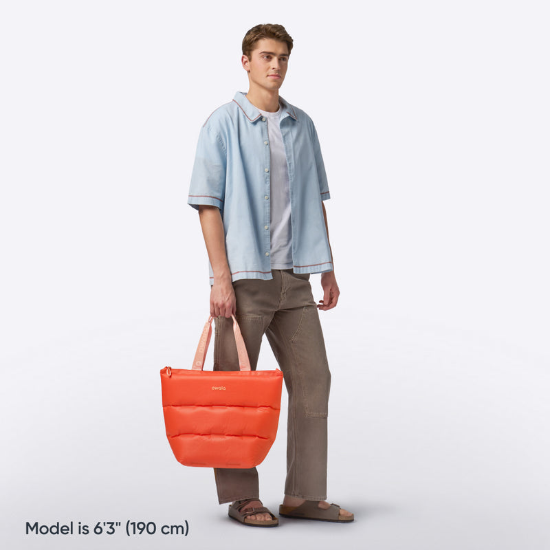 The Puffer Insulated Tote - Polyester / Hot Stuff