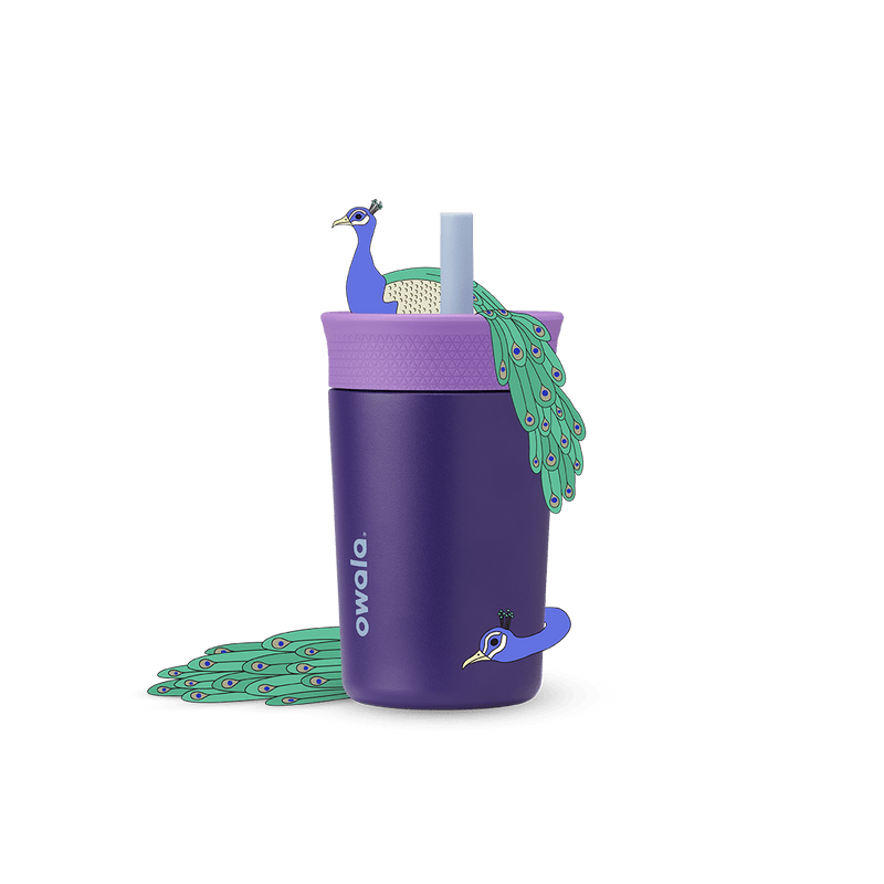 Kids' Tumbler - 12oz / Peacock Palace / Stainless Steel