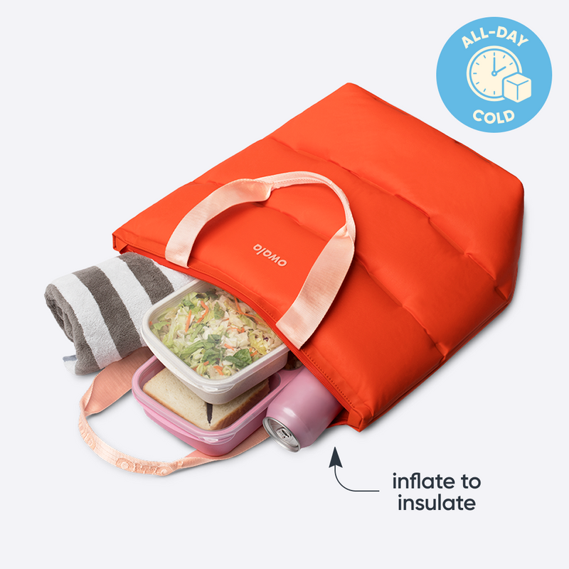 The Puffer Insulated Tote - Polyester / Hot Stuff