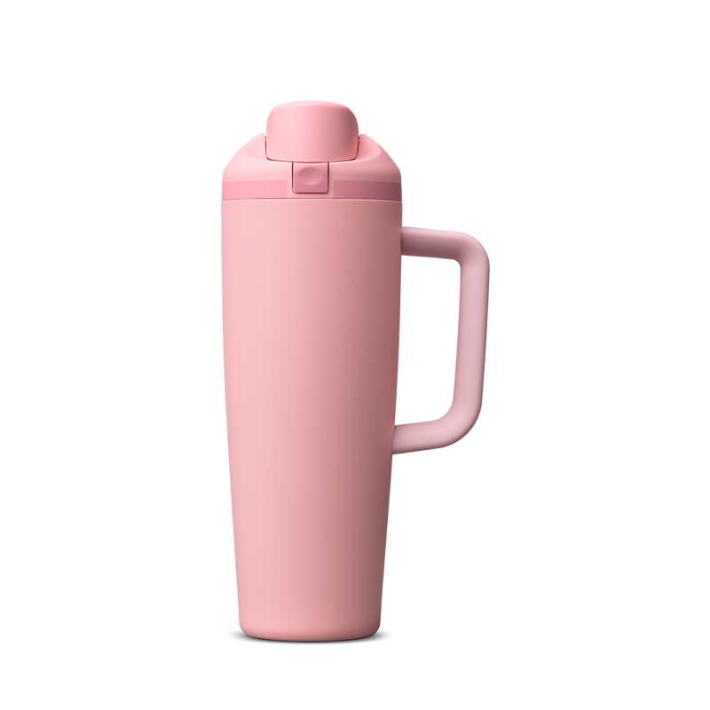 FreeSip® Tumbler - 30oz / Rose Quartz / Stainless Steel