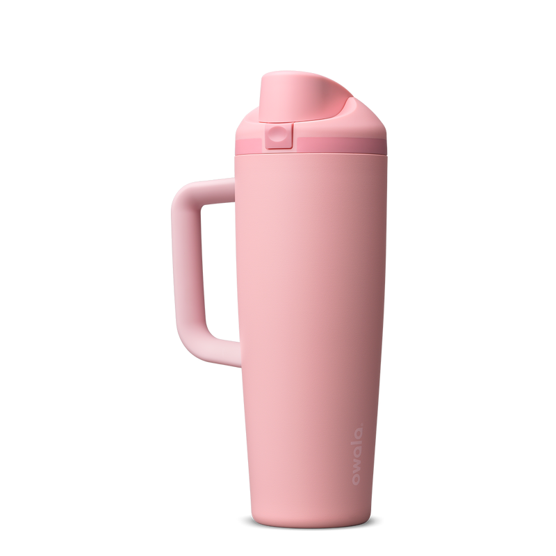 FreeSip® Tumbler - 30oz / Rose Quartz / Stainless Steel