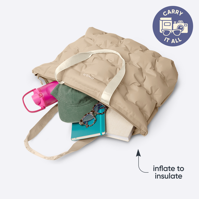 The Cloud Insulated Tote - Polyester / Beige Babe