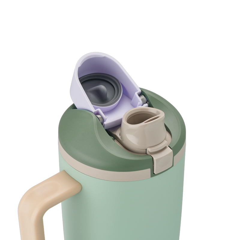 FreeSip® Tumbler - 40oz / Eucalyptus / Stainless Steel