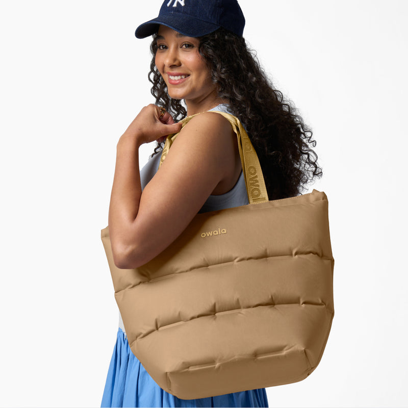 The Puffer Insulated Tote - Polyester / Sahara
