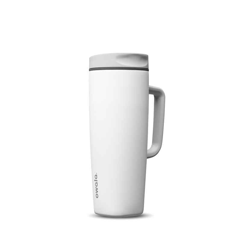 SmoothSip® Slider with Handle - Shy Marshmallow / 24oz / Stainless Steel