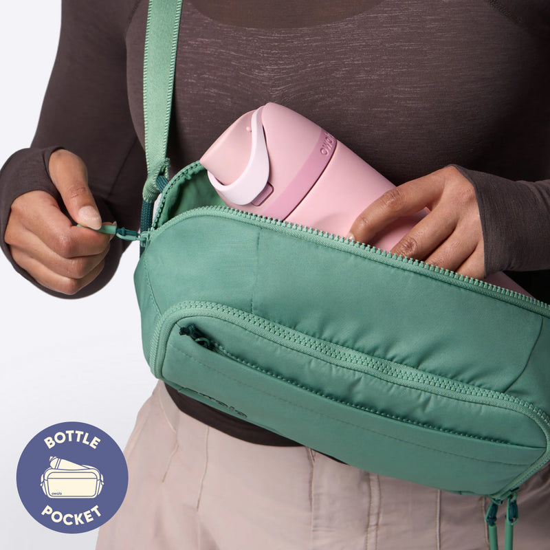 The All-Day Crossbody - Smooth Weave / Sea Glass
