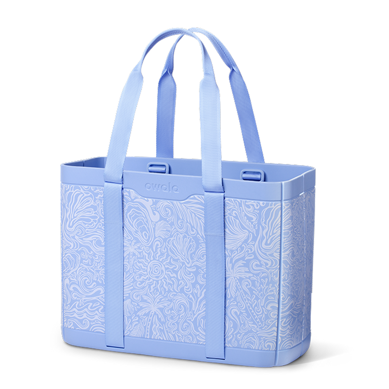The Sun-Day Collapsible Tote - Coastal Queen / Collapsible