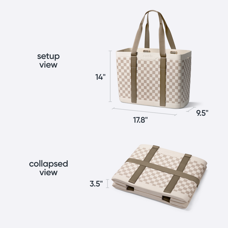 The Sun-Day Collapsible Tote - Checkin' In / Collapsible
