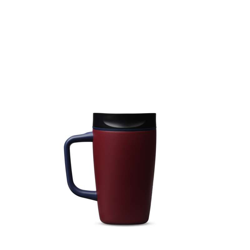 SmoothSip® Slider with Handle - Burgundy Bay / 12oz / Stainless Steel