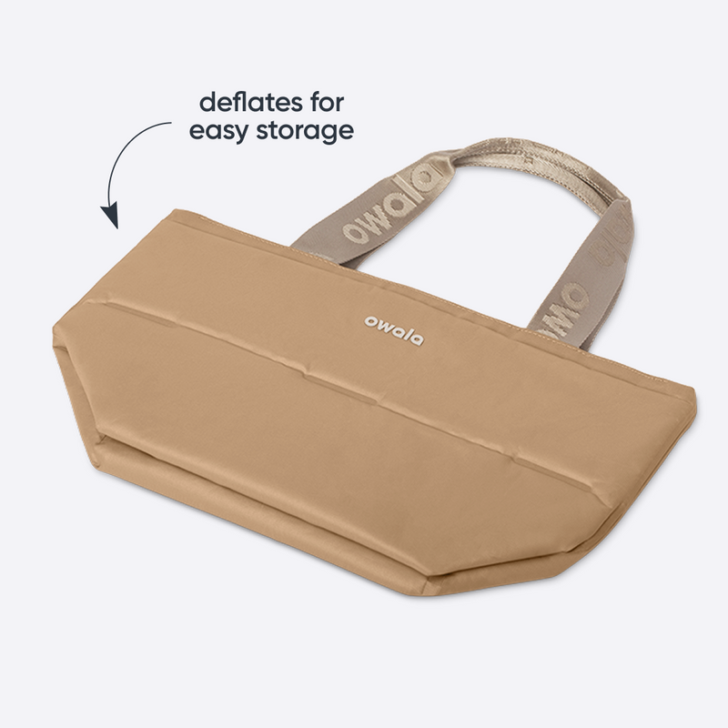 The Puffer Mini Insulated Tote - Polyester / Beige Babe