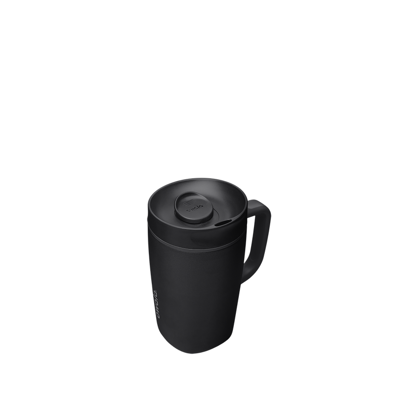 SmoothSip® Slider with Handle - Very, Very Dark / 12oz / Ceramic