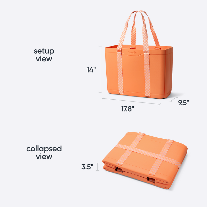 The Sun-Day Collapsible Tote - Hot Tropic / Collapsible